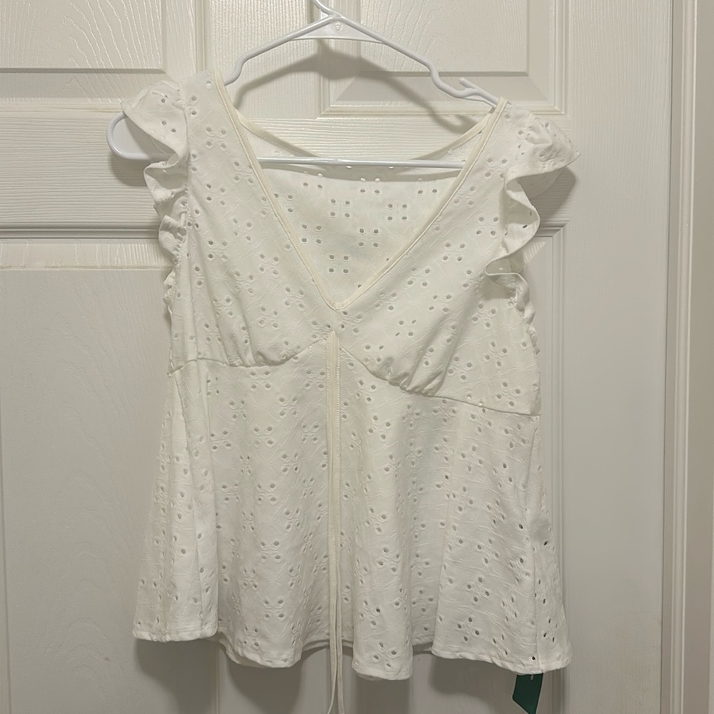 White top perfect for warmer weather.